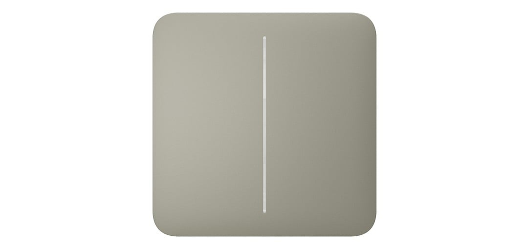 AJAX SYSTEMS Ajax Systems 52185.140.OL CenterButton (2-gang) [55] - oliva - DISPOSITIVI SMART PER LA CASA | TecnoCARE.net Sabaudia, Latina, Terracina, San Felice Circeo e Pontinia