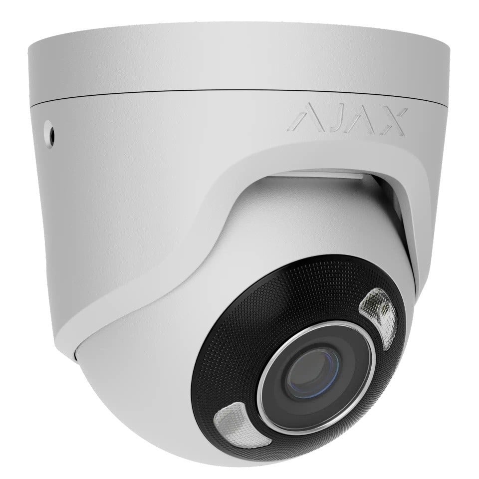 AJAX SYSTEMS Ajax Systems 126263.197.WH1 Telecamera a cupola esterna TurretCam HL 5 Mp 4 mm - bianco - SISTEMI DI SORVEGLIANZA | TecnoCARE.net Sabaudia, Latina, Terracina, San Felice Circeo e Pontinia