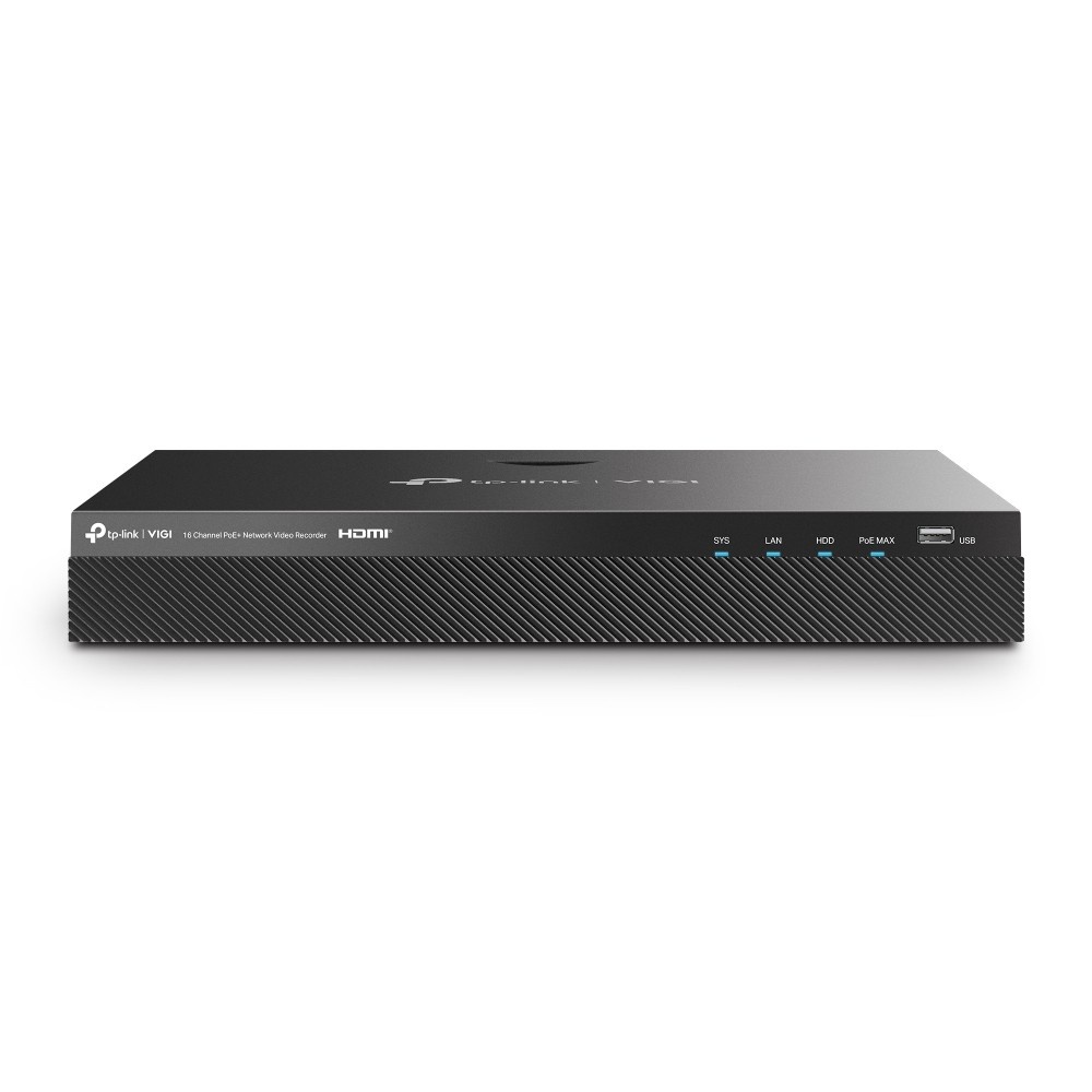 TP-LINK TP-Link VIGI NVR2016H-16P Videoregistratore di rete (NVR) Nero - SISTEMI DI SORVEGLIANZA | TecnoCARE.net Sabaudia, Latina, Terracina, San Felice Circeo e Pontinia