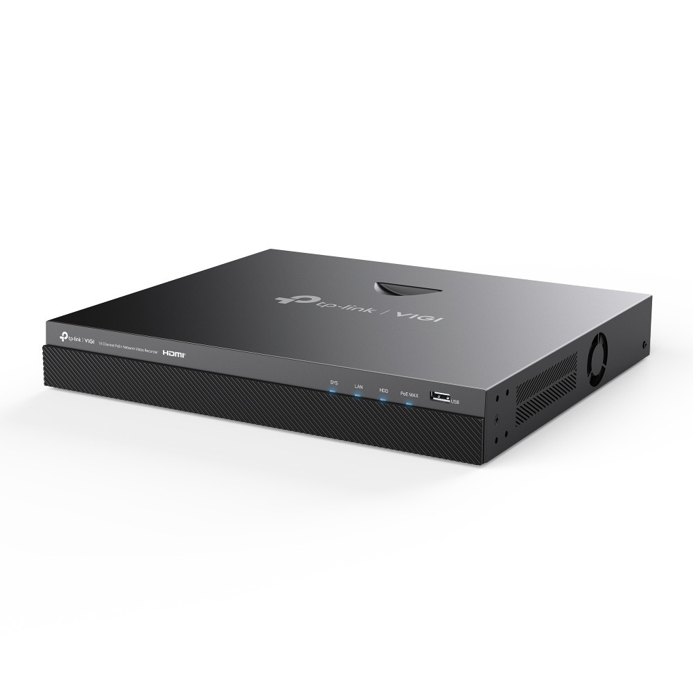 TP-LINK TP-Link VIGI NVR2016H-16P Videoregistratore di rete (NVR) Nero - SISTEMI DI SORVEGLIANZA | TecnoCARE.net Sabaudia, Latina, Terracina, San Felice Circeo e Pontinia