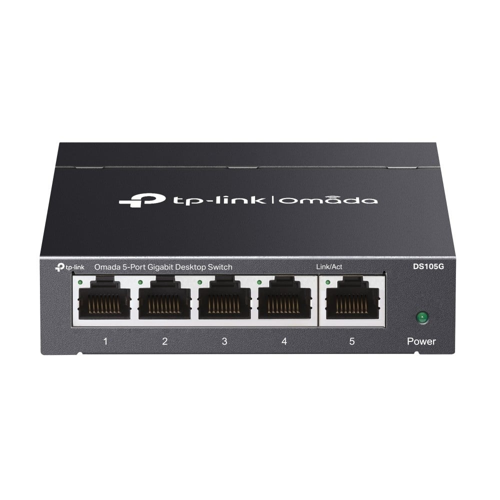 TP-LINK TP-Link Omada DS105G switch di rete Non gestito Gigabit Ethernet (10/100/1000) Nero - RETI | TecnoCARE.net Sabaudia, Latina, Terracina, San Felice Circeo e Pontinia