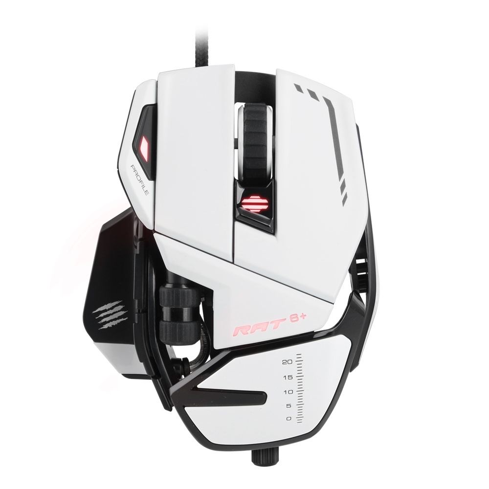 MAD CATZ Mad Catz R.A.T. 6+ Gaming Mouse - White - ACCESSORI GAMING | TecnoCARE.net Sabaudia, Latina, Terracina, San Felice Circeo e Pontinia