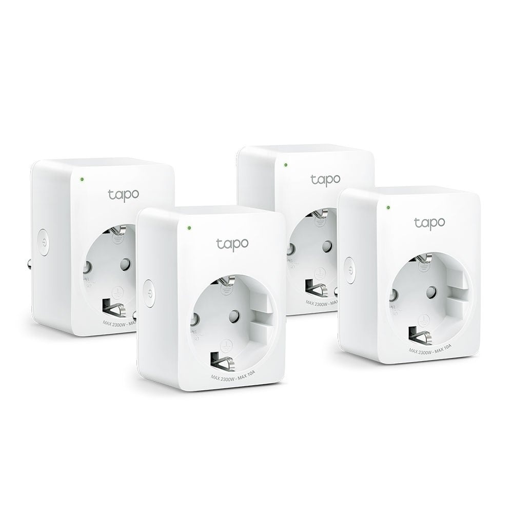 TP-LINK TP-Link Tapo P100 (4-pack) presa intelligente 2300 W Bianco - DISPOSITIVI SMART PER LA CASA | TecnoCARE.net Sabaudia, Latina, Terracina, San Felice Circeo e Pontinia