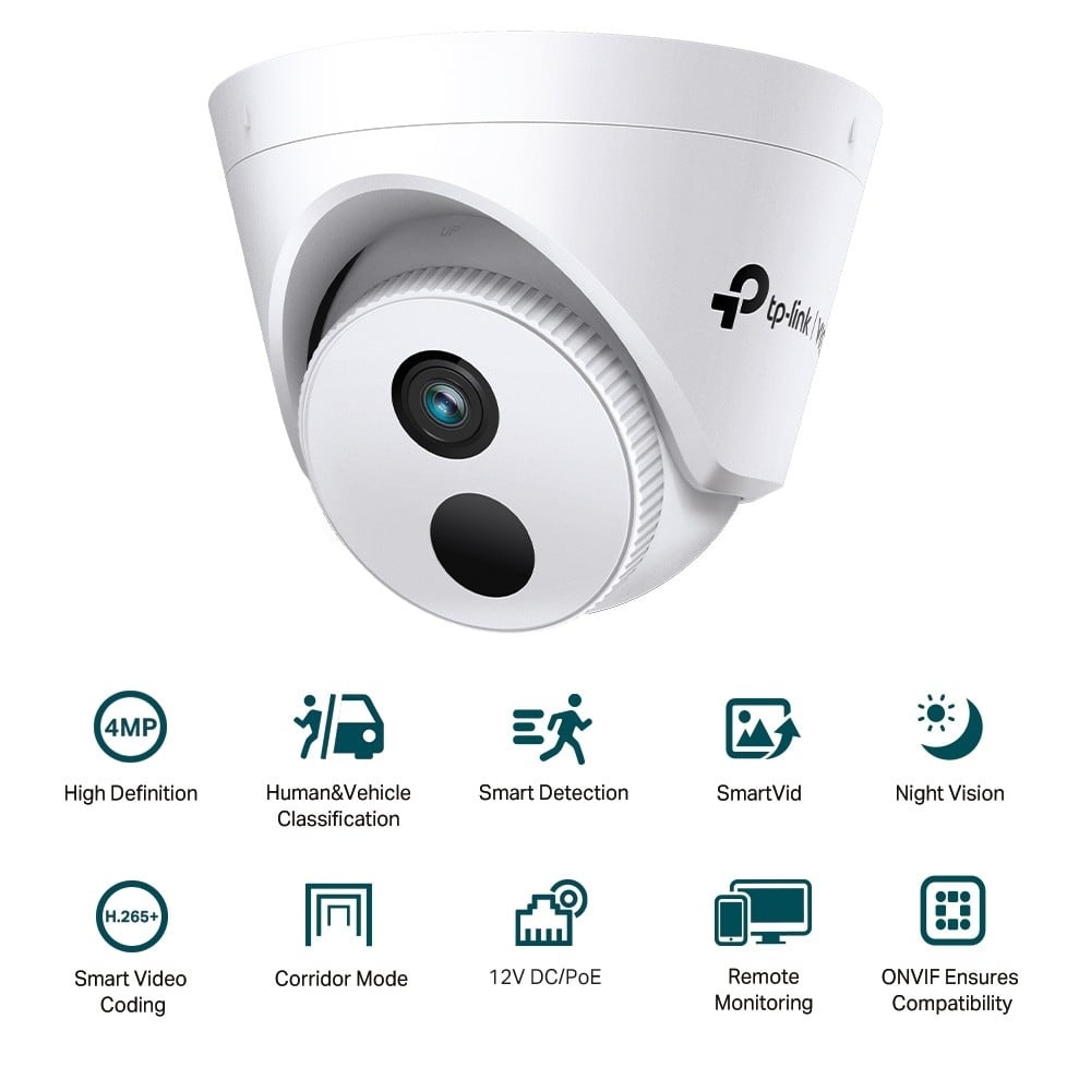 TP-LINK TP-Link VIGI C440I 2.8MM telecamera di sorveglianza Torretta Telecamera di sicurezza IP Interno 2560 x 1440 Pixel Soffitto - SISTEMI DI SORVEGLIANZA | TecnoCARE.net Sabaudia, Latina, Terracina, San Felice Circeo e Pontinia