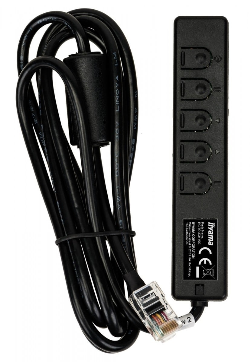 IIYAMA iiyama RC TOUCHV01 Pannello di Controllo Cablato per Monitor della Serie TFxx34 - ACCESSORI ED ELEMENTI PER APPARECCHIATURA AUDIO | TecnoCARE.net Sabaudia, Latina, Terracina, San Felice Circeo e Pontinia