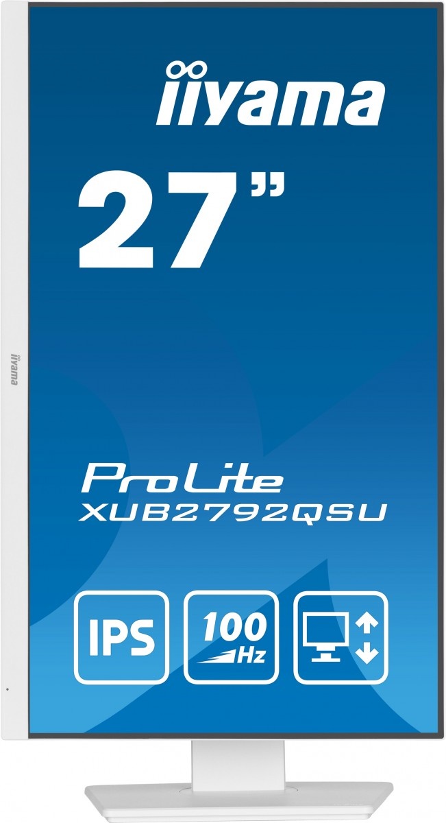 IIYAMA iiyama ProLite XUB2792QSU-W6 Monitor PC 68,6 cm (27") 2560 x 1440 Pixel Quad HD LED Bianco - MONITOR E ACCESSORI | TecnoCARE.net Sabaudia, Latina, Terracina, San Felice Circeo e Pontinia