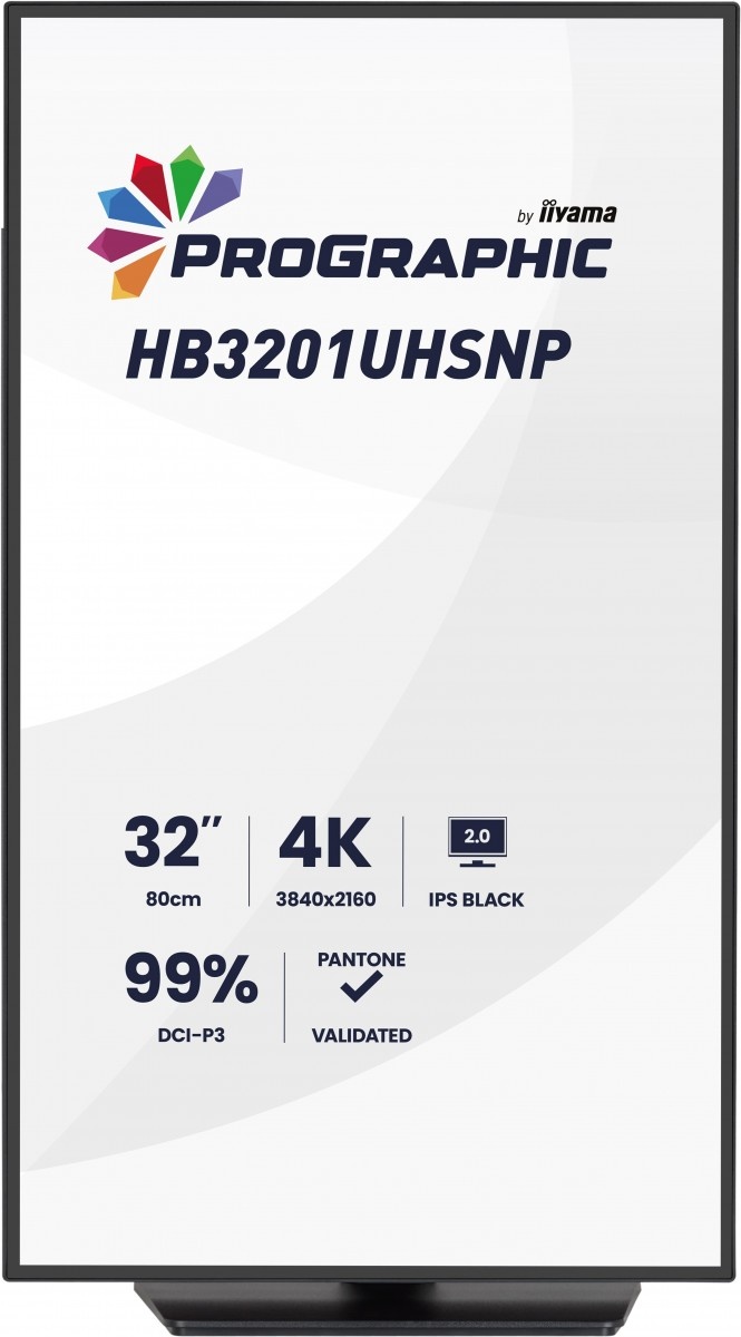 IIYAMA iiyama ProGraphic HB3201UHSNP-B1 Monitor PC 80 cm (31.5") 3840 x 2160 Pixel 4K Ultra HD Nero - MONITOR E ACCESSORI | TecnoCARE.net Sabaudia, Latina, Terracina, San Felice Circeo e Pontinia