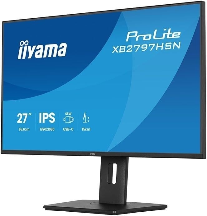 IIYAMA iiyama XB2797HSN-B1 Monitor ProLite 27" IPS FHD 350cd 1ms HAS 150mm HDMI DP USB-C Dock 65W 4xUSB LAN - MONITOR E ACCESSORI | TecnoCARE.net Sabaudia, Latina, Terracina, San Felice Circeo e Pontinia