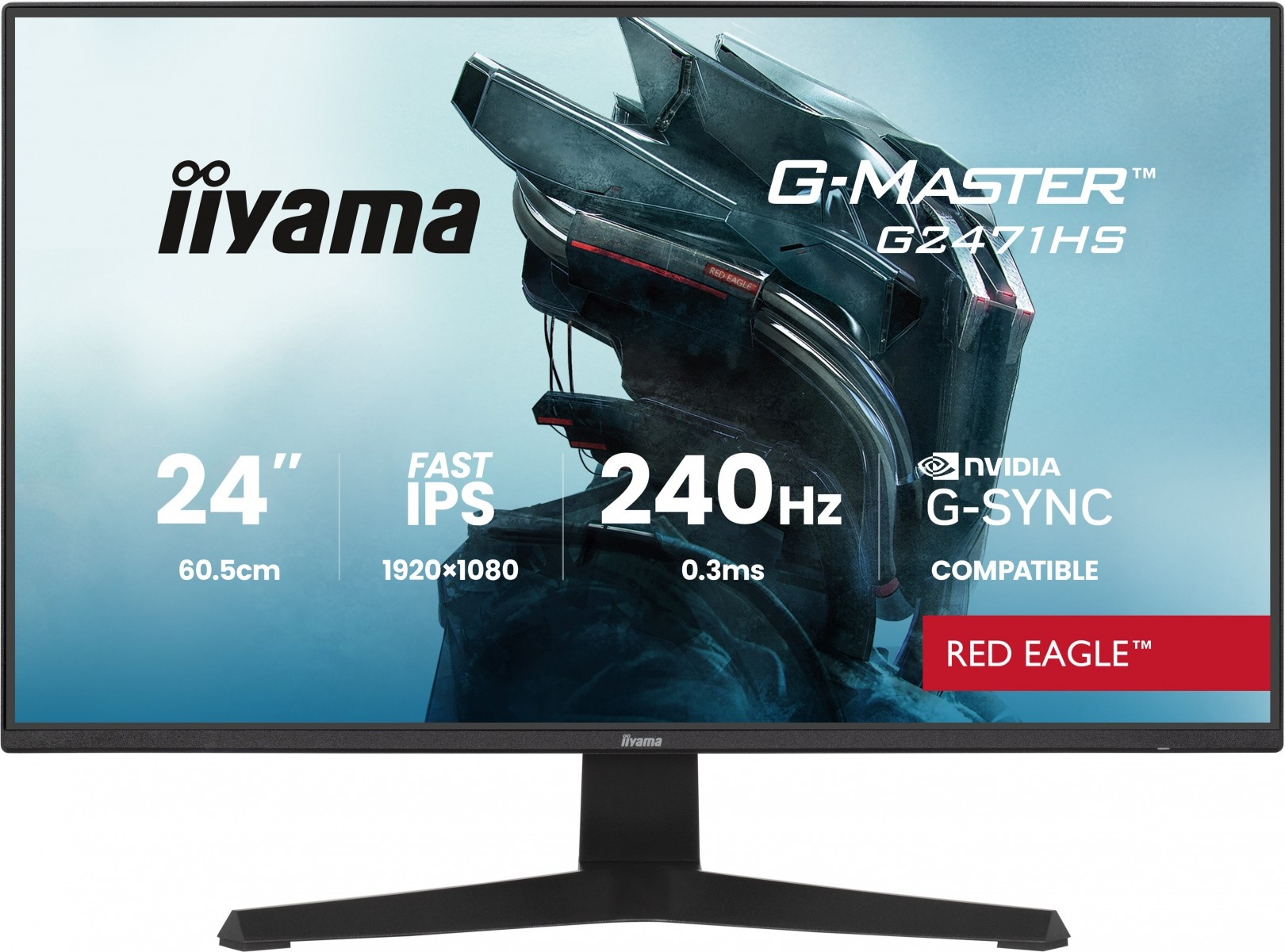 IIYAMA iiyama G-MASTER G2471HS-B1 Monitor PC 60,5 cm (23.8") 1920 x 1080 Pixel Full HD Nero - MONITOR E ACCESSORI | TecnoCARE.net Sabaudia, Latina, Terracina, San Felice Circeo e Pontinia