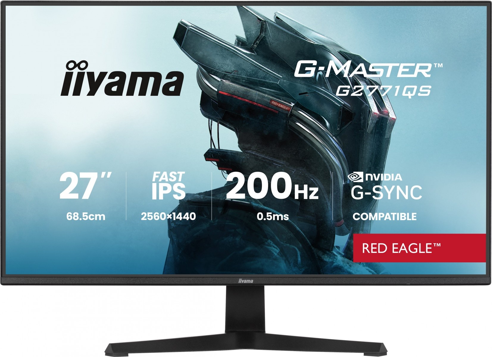 IIYAMA iiyama G-MASTER G2771QS-B1 Monitor PC 68,6 cm (27") 2560 x 1440 Pixel Wide Quad HD Nero - MONITOR E ACCESSORI | TecnoCARE.net Sabaudia, Latina, Terracina, San Felice Circeo e Pontinia