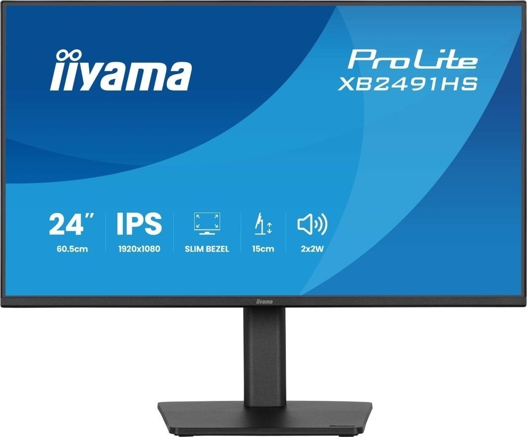 IIYAMA iiyama XB2491HS-B1 Monitor ProLite 23,8" IPS FHD 120Hz 1ms 350cd 1500:1 HDMI DP 2x2W HAS 150mm PIVOT - MONITOR E ACCESSORI | TecnoCARE.net Sabaudia, Latina, Terracina, San Felice Circeo e Pontinia