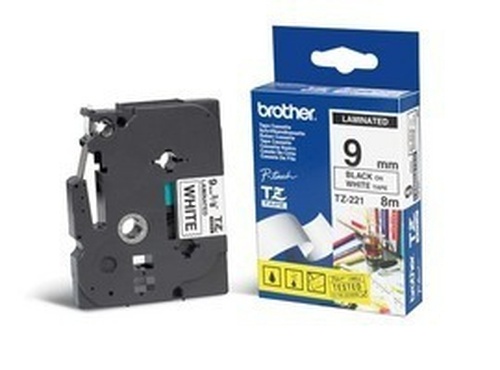 BROTHER BROTHER NASTRO LAMINATO DA 9 MM (8 M) NERO/BIANCO - NASTRI AGHI | TecnoCARE.net Sabaudia, Latina, Terracina, San Felice Circeo e Pontinia