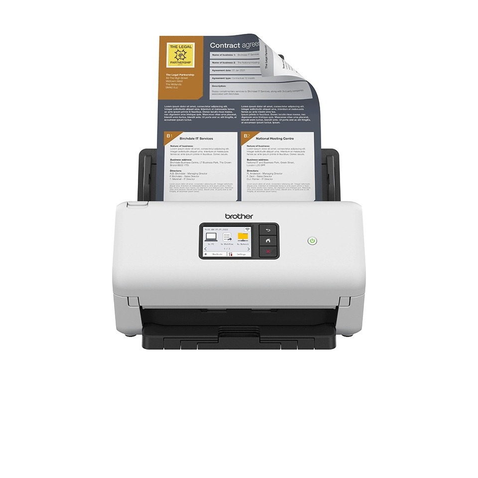 BROTHER Brother ADS-4500W scanner Scanner ADF 600 x 600 DPI A4 Nero, Bianco - STAMPANTI E SCANNER | TecnoCARE.net Sabaudia, Latina, Terracina, San Felice Circeo e Pontinia