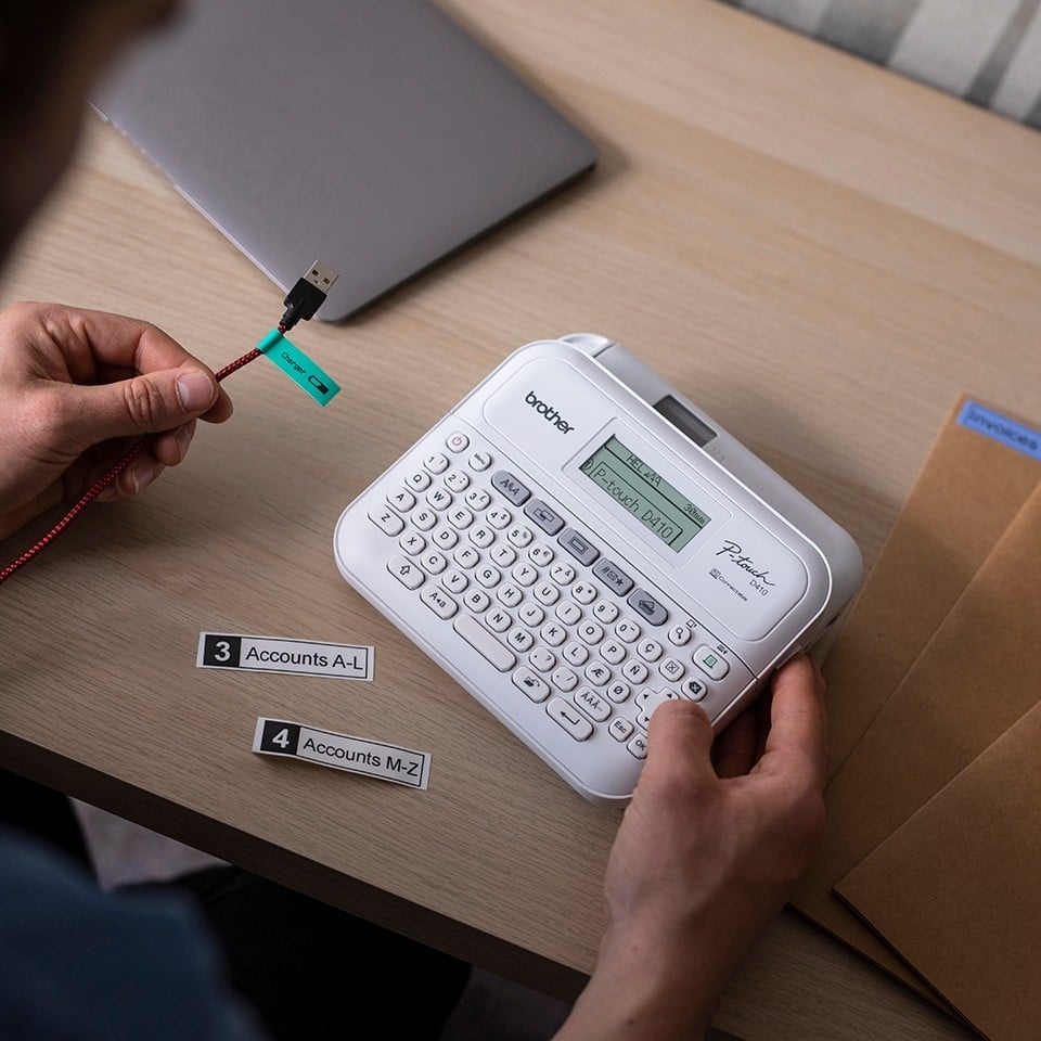 BROTHER Brother PT-D410VP stampante per etichette (CD) ZINK (Zero-Ink) 180 x 180 DPI Cablato TZe QWERTY - STAMPANTI E SCANNER | TecnoCARE.net Sabaudia, Latina, Terracina, San Felice Circeo e Pontinia