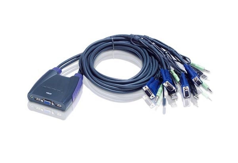 ATEN ATEN 4-Port USB VGA/Audio Cable KVM Switch - TASTIERE E CONTROLLER | TecnoCARE.net Sabaudia, Latina, Terracina, San Felice Circeo e Pontinia