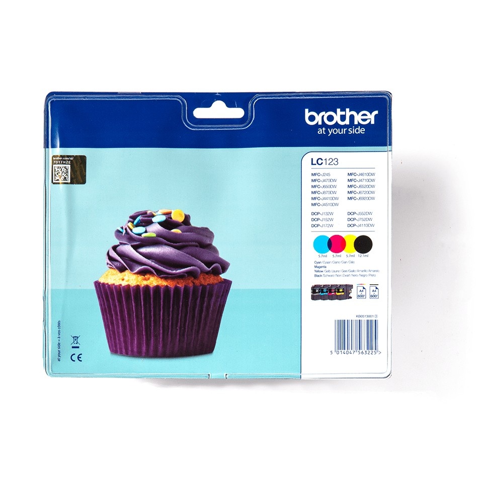 BROTHER Brother LC-123VALBP cartuccia d'inchiostro 4 pz Originale Nero, Ciano, Magenta, Giallo - STAMPANTI E SCANNER | TecnoCARE.net Sabaudia, Latina, Terracina, San Felice Circeo e Pontinia
