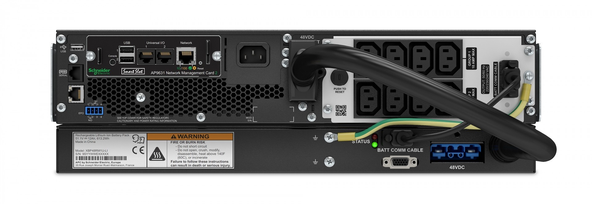 APC APC SRTL1500RMXLI-NC gruppo di continuità (UPS) Doppia conversione (online) 1500 VA 1350 W 8 presa(e) AC - BATTERIE E ALIMENTATORI | TecnoCARE.net Sabaudia, Latina, Terracina, San Felice Circeo e Pontinia