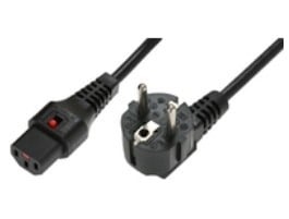 IEC LOCK Cavo di alimentazione Schuko/IEC C13 angolato dritto M/F 1m nero con blocco IEC LOCK - CAVI PER COMPUTER E PERIFERICHE | TecnoCARE.net Sabaudia, Latina, Terracina, San Felice Circeo e Pontinia