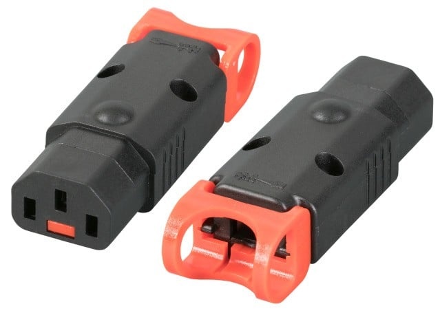 IEC LOCK Connettore IEC C13 per terminazione con IEC LOCK+ - CANALI PORTACAVI | TecnoCARE.net Sabaudia, Latina, Terracina, San Felice Circeo e Pontinia