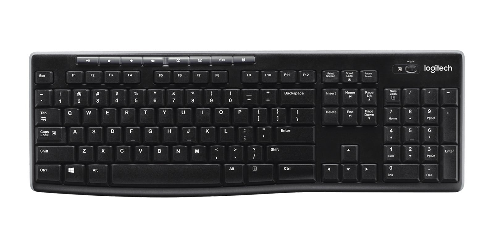 LOGITECH Logitech K270 tastiera Universale RF Wireless QWERTY Inglese UK Nero - TASTIERE E CONTROLLER | TecnoCARE.net Sabaudia, Latina, Terracina, San Felice Circeo e Pontinia