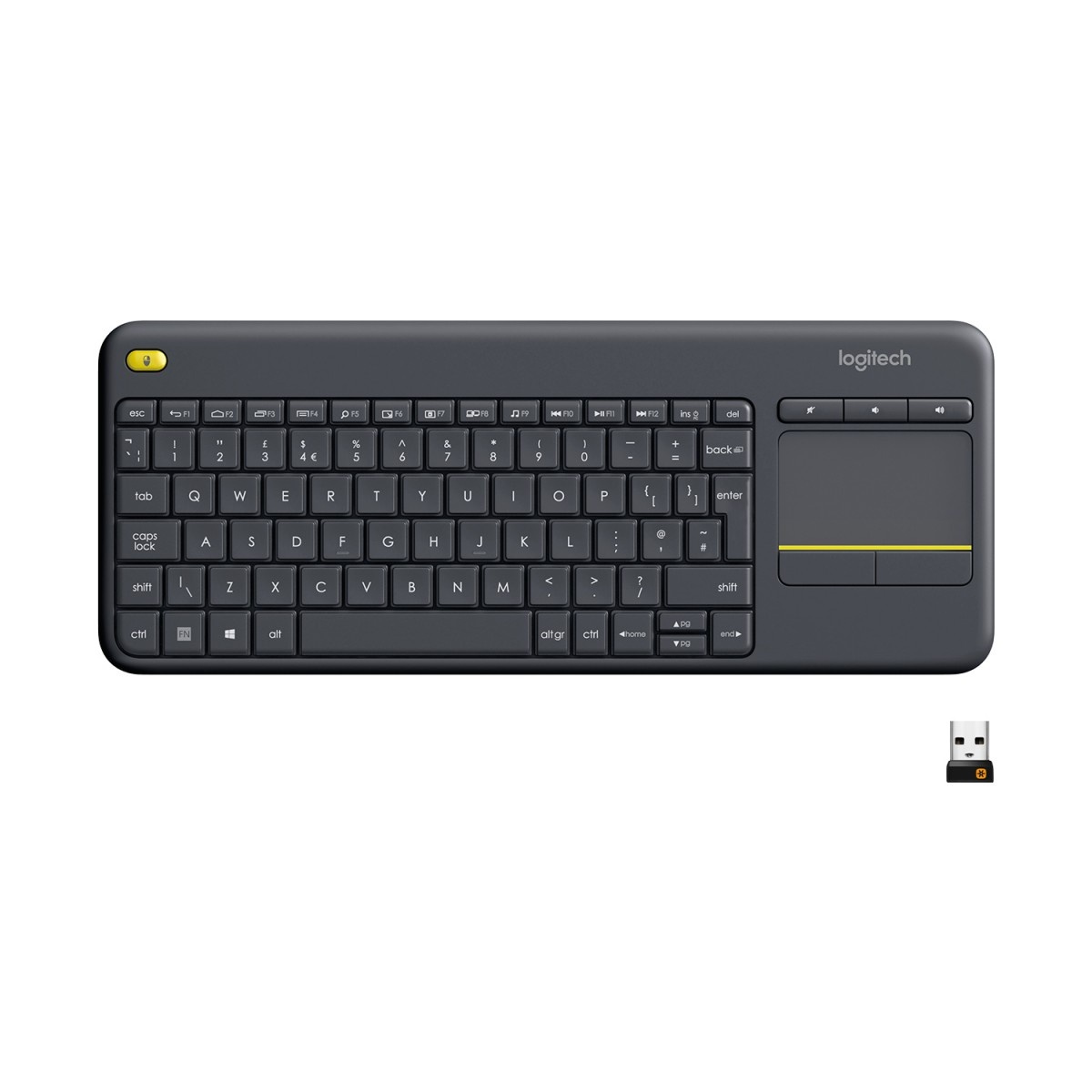 LOGITECH Logitech K400 Plus tastiera Universale RF Wireless QWERTY US International Nero - TASTIERE E CONTROLLER | TecnoCARE.net Sabaudia, Latina, Terracina, San Felice Circeo e Pontinia