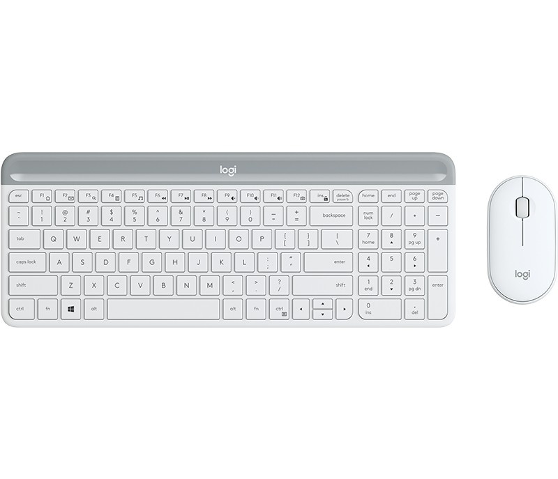 LOGITECH Logitech Slim MK470 tastiera Mouse incluso Universale RF Wireless QWERTY US International Bianco - TASTIERE E CONTROLLER | TecnoCARE.net Sabaudia, Latina, Terracina, San Felice Circeo e Pontinia