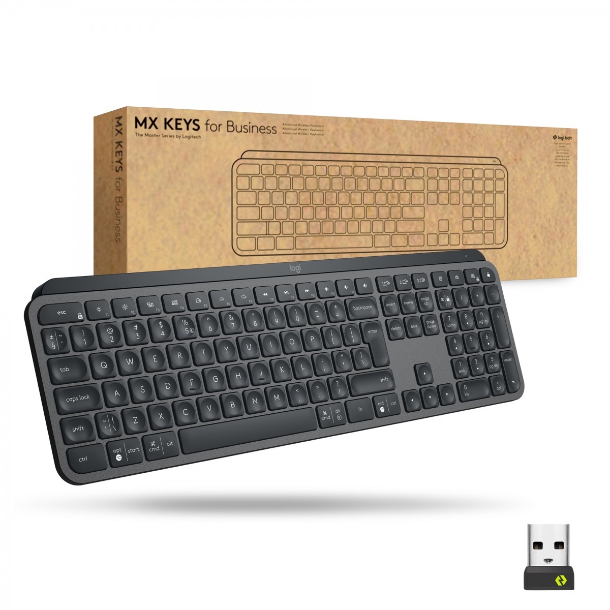 LOGITECH Logitech Master MX Keys for Business tastiera Ufficio Bluetooth Svizzere Grafite - TASTIERE E CONTROLLER | TecnoCARE.net Sabaudia, Latina, Terracina, San Felice Circeo e Pontinia