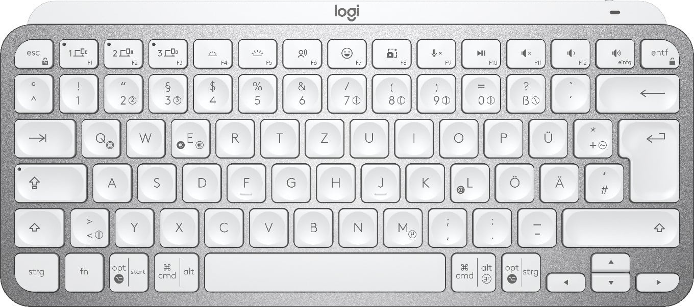 LOGITECH Logitech MX Keys Mini tastiera Ufficio RF senza fili + Bluetooth QWERTZ Tedesco Grigio - TASTIERE E CONTROLLER | TecnoCARE.net Sabaudia, Latina, Terracina, San Felice Circeo e Pontinia