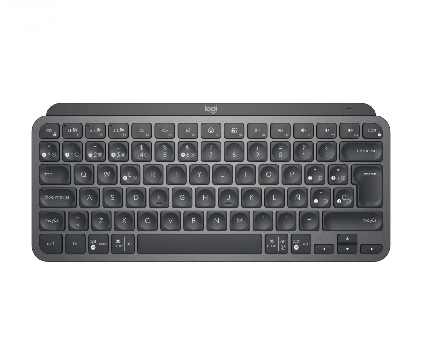 LOGITECH Logitech MX Keys Mini For Business tastiera Ufficio RF senza fili + Bluetooth QWERTY Spagnolo Grafite - TASTIERE E CONTROLLER | TecnoCARE.net Sabaudia, Latina, Terracina, San Felice Circeo e Pontinia