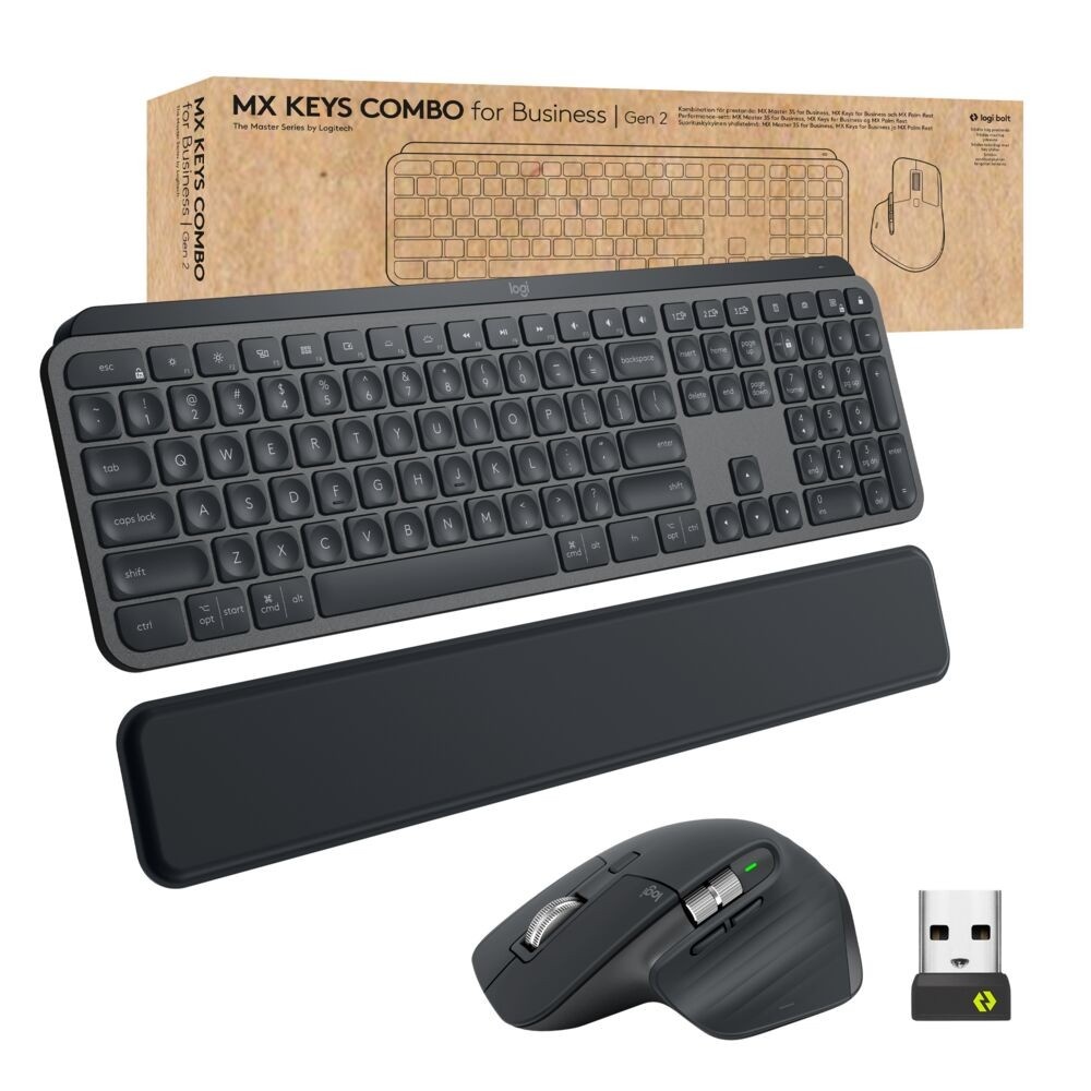 LOGITECH Logitech 920-010932 MX Keys Combo per Aziende Gen 2 Grafite - TASTIERE E CONTROLLER | TecnoCARE.net Sabaudia, Latina, Terracina, San Felice Circeo e Pontinia