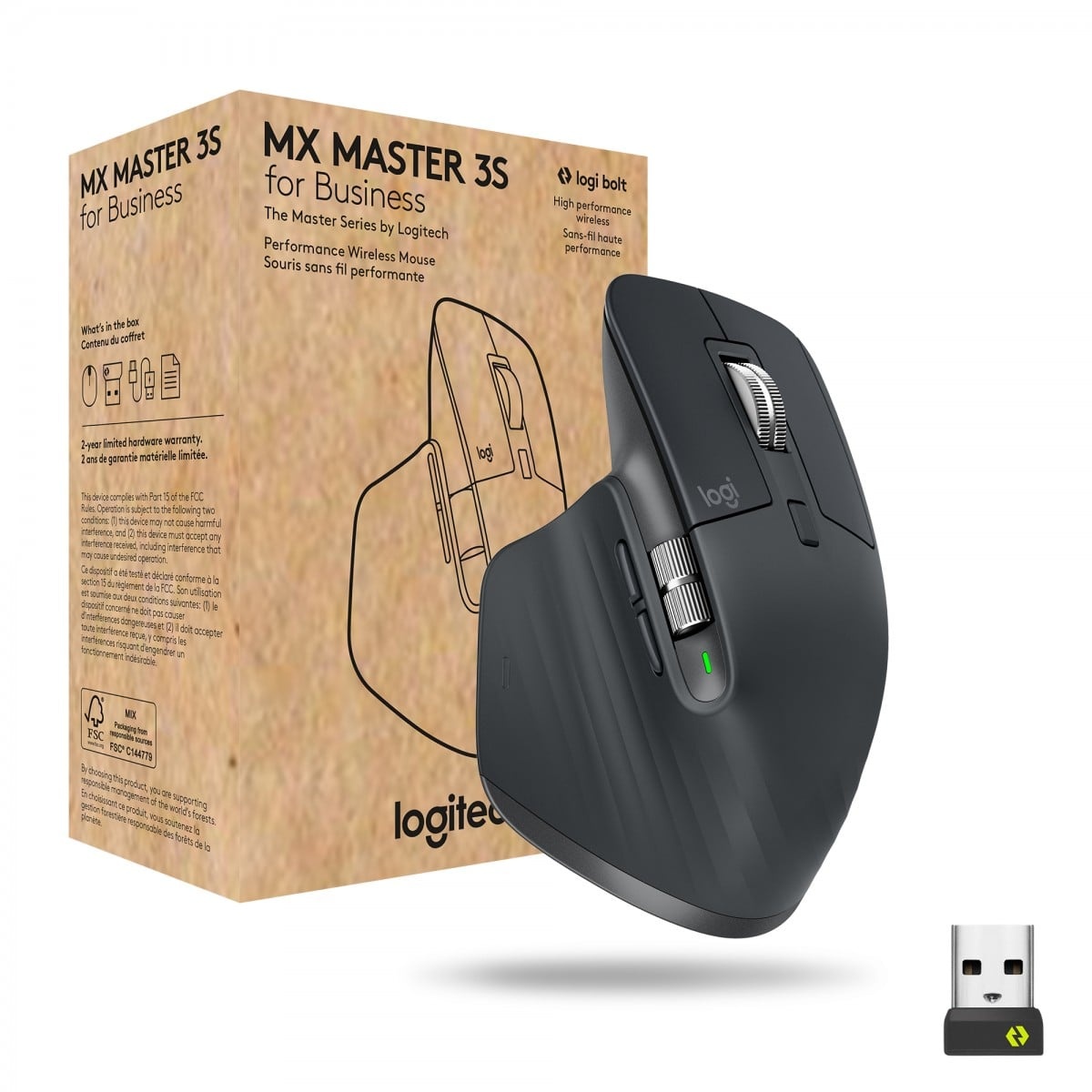 LOGITECH Logitech MX Master 3S for Business mouse Ufficio Mano destra Bluetooth Laser 8000 DPI - TASTIERE E CONTROLLER | TecnoCARE.net Sabaudia, Latina, Terracina, San Felice Circeo e Pontinia