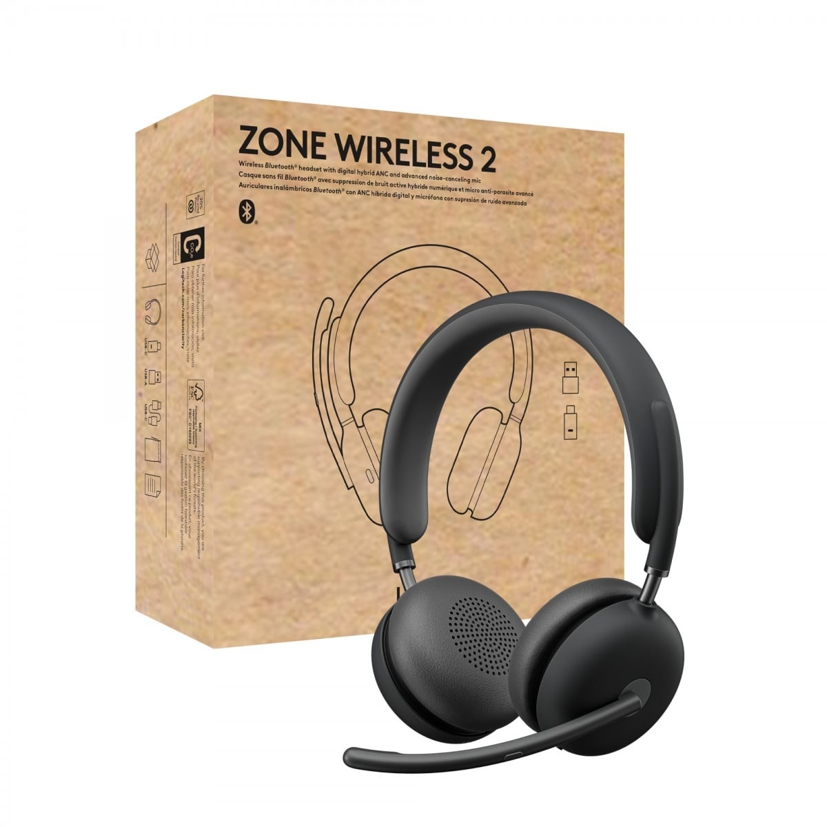 LOGITECH Logitech Zone Wireless 2 - AUDIO E CUFFIE PORTATILI | TecnoCARE.net Sabaudia, Latina, Terracina, San Felice Circeo e Pontinia