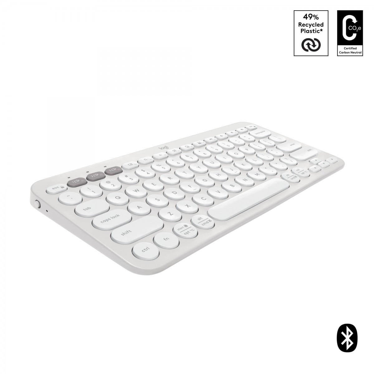 LOGITECH Logitech Pebble Keys 2 K380s tastiera Universale Bluetooth QWERTY US International Bianco - TASTIERE E CONTROLLER | TecnoCARE.net Sabaudia, Latina, Terracina, San Felice Circeo e Pontinia