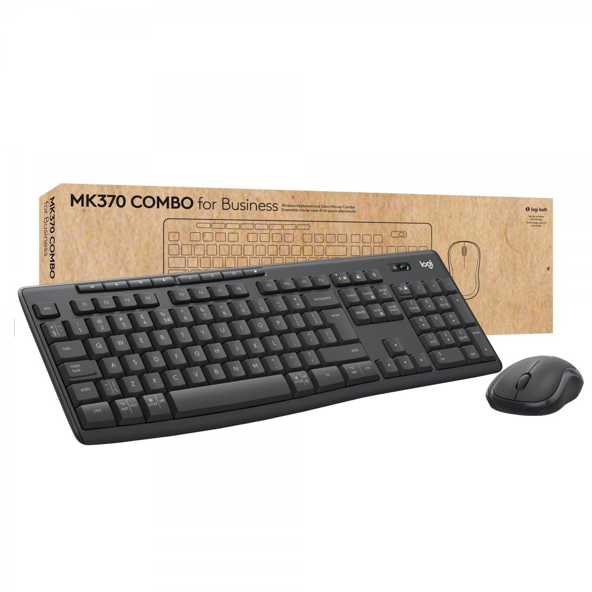 LOGITECH Logitech MK370 Combo for Business tastiera Mouse incluso Ufficio Bluetooth AZERTY Belga Grafite - TASTIERE E CONTROLLER | TecnoCARE.net Sabaudia, Latina, Terracina, San Felice Circeo e Pontinia
