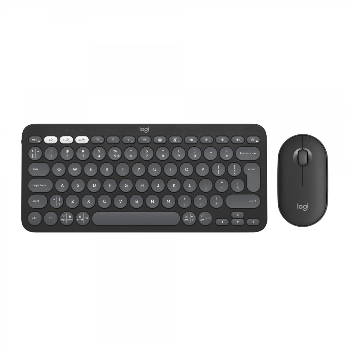 LOGITECH Logitech Pebble 2 Combo tastiera Mouse incluso Universale RF senza fili + Bluetooth QWERTY US International Grafite - TASTIERE E CONTROLLER | TecnoCARE.net Sabaudia, Latina, Terracina, San Felice Circeo e Pontinia