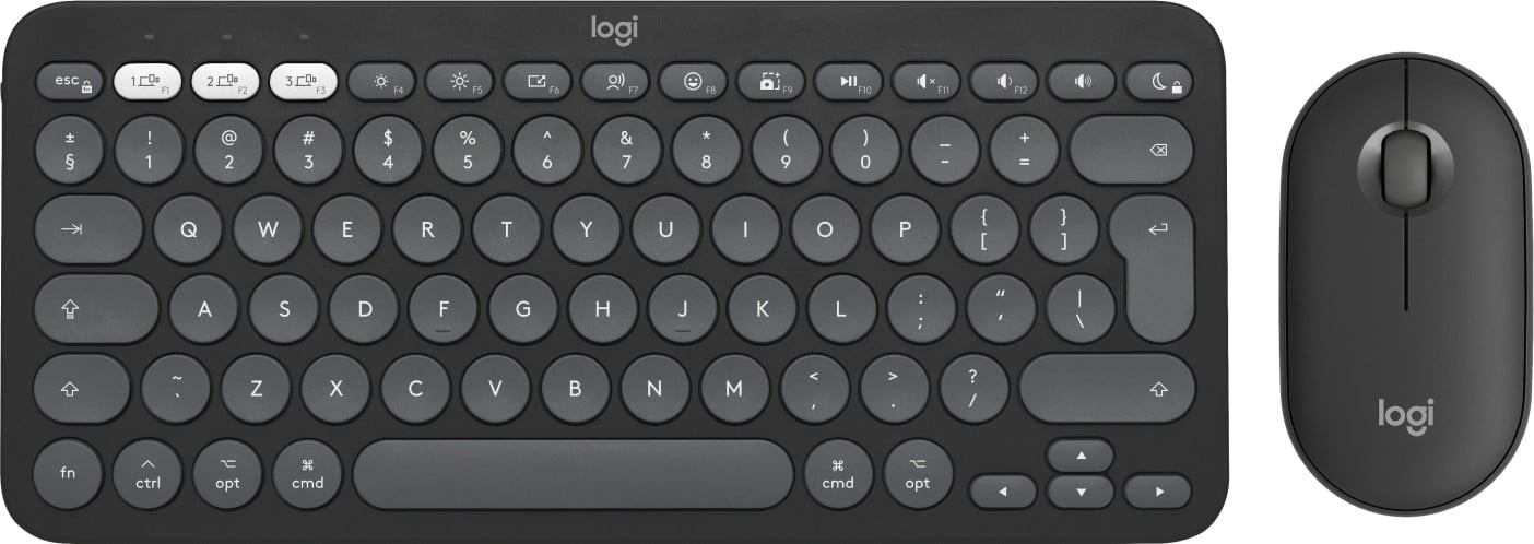 LOGITECH Logitech Pebble 2 Combo for Mac tastiera Mouse incluso Universale RF senza fili + Bluetooth QWERTY US International Grafite - TASTIERE E CONTROLLER | TecnoCARE.net Sabaudia, Latina, Terracina, San Felice Circeo e Pontinia