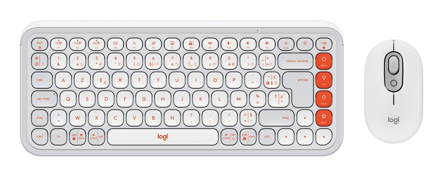 LOGITECH Logitech Pop Icon Combo - Bianco Sporco - FRA - TASTIERE E CONTROLLER | TecnoCARE.net Sabaudia, Latina, Terracina, San Felice Circeo e Pontinia