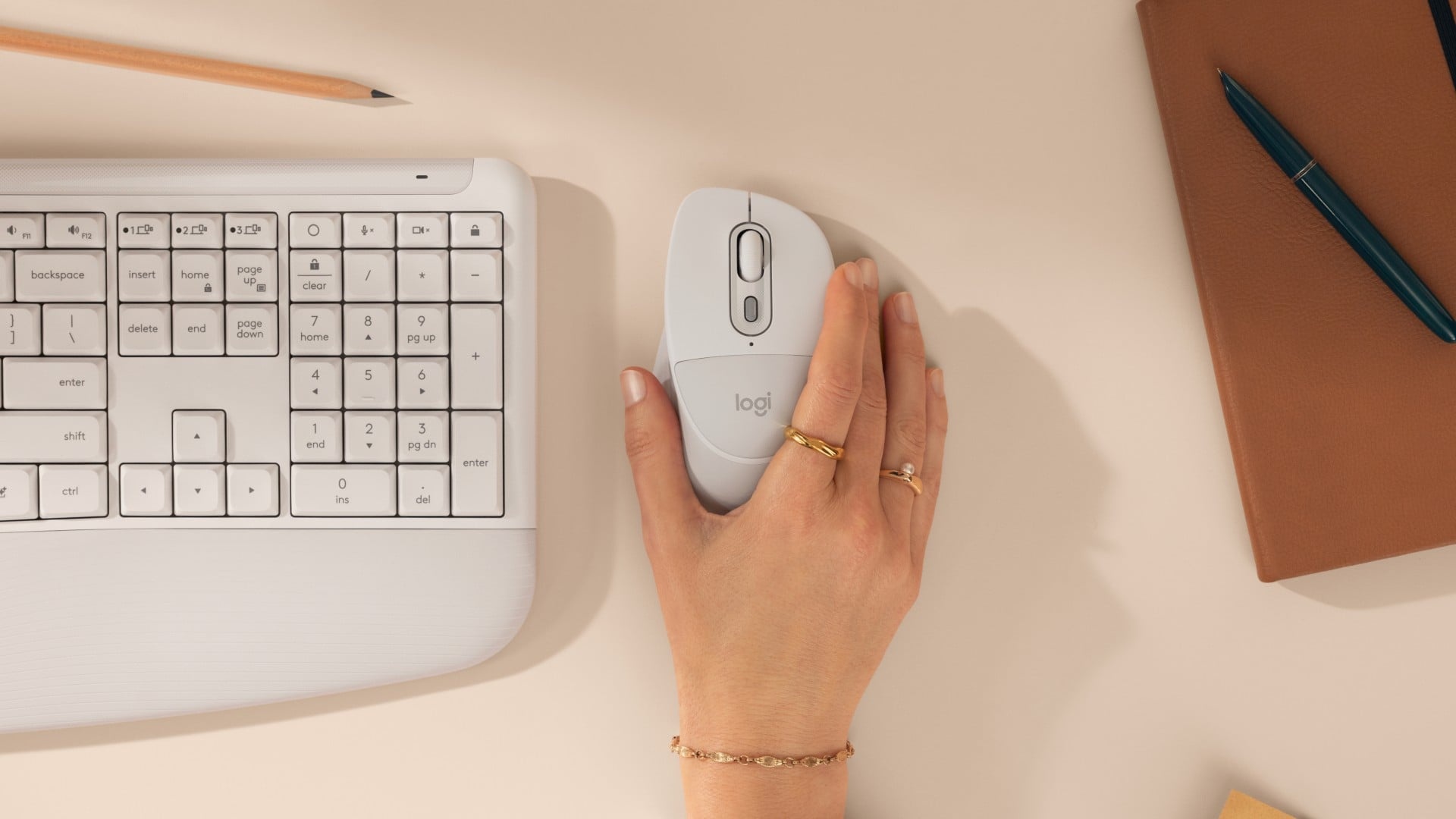 LOGITECH Logitech 910-007716 Signature Comfort Plus M850 L - Bianco sporco - TASTIERE E CONTROLLER | TecnoCARE.net Sabaudia, Latina, Terracina, San Felice Circeo e Pontinia