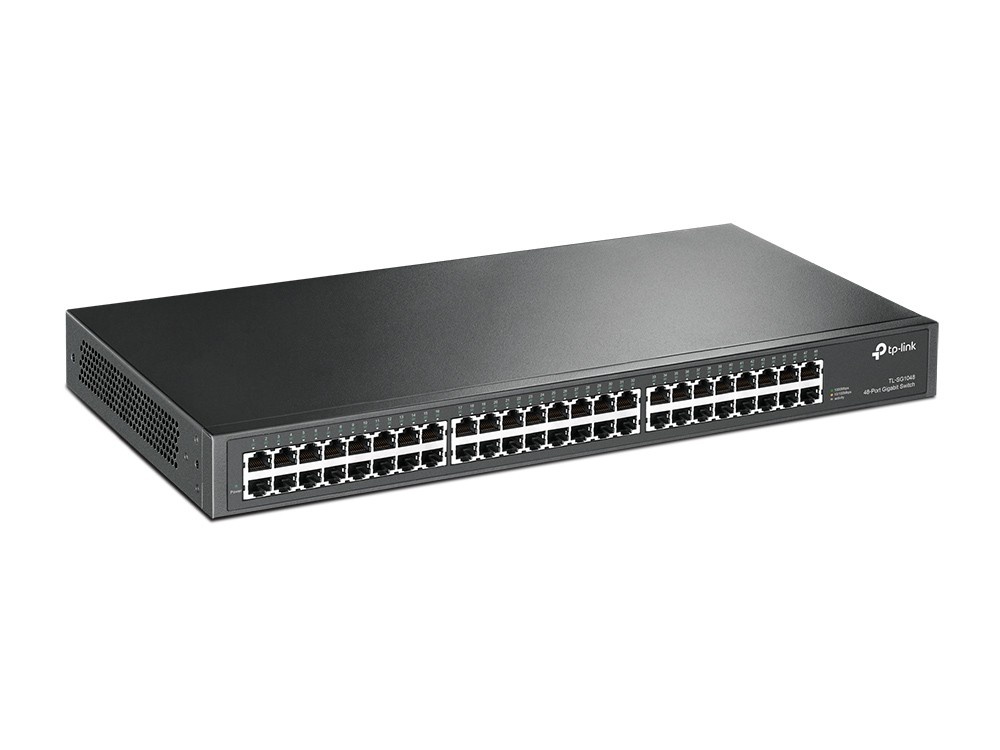 TP-LINK TP-Link TL-SG1048 switch di rete Non gestito Gigabit Ethernet (10/100/1000) 1U Nero - RETI | TecnoCARE.net Sabaudia, Latina, Terracina, San Felice Circeo e Pontinia