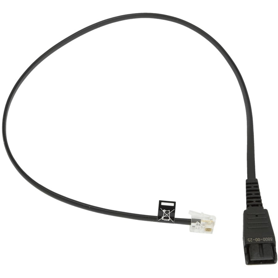 JABRA Jabra 8800-00-25 cavo telefonico 0,5 m Nero - ACCESSORI ED ELEMENTI PER APPARECCHIATURA AUDIO | TecnoCARE.net Sabaudia, Latina, Terracina, San Felice Circeo e Pontinia