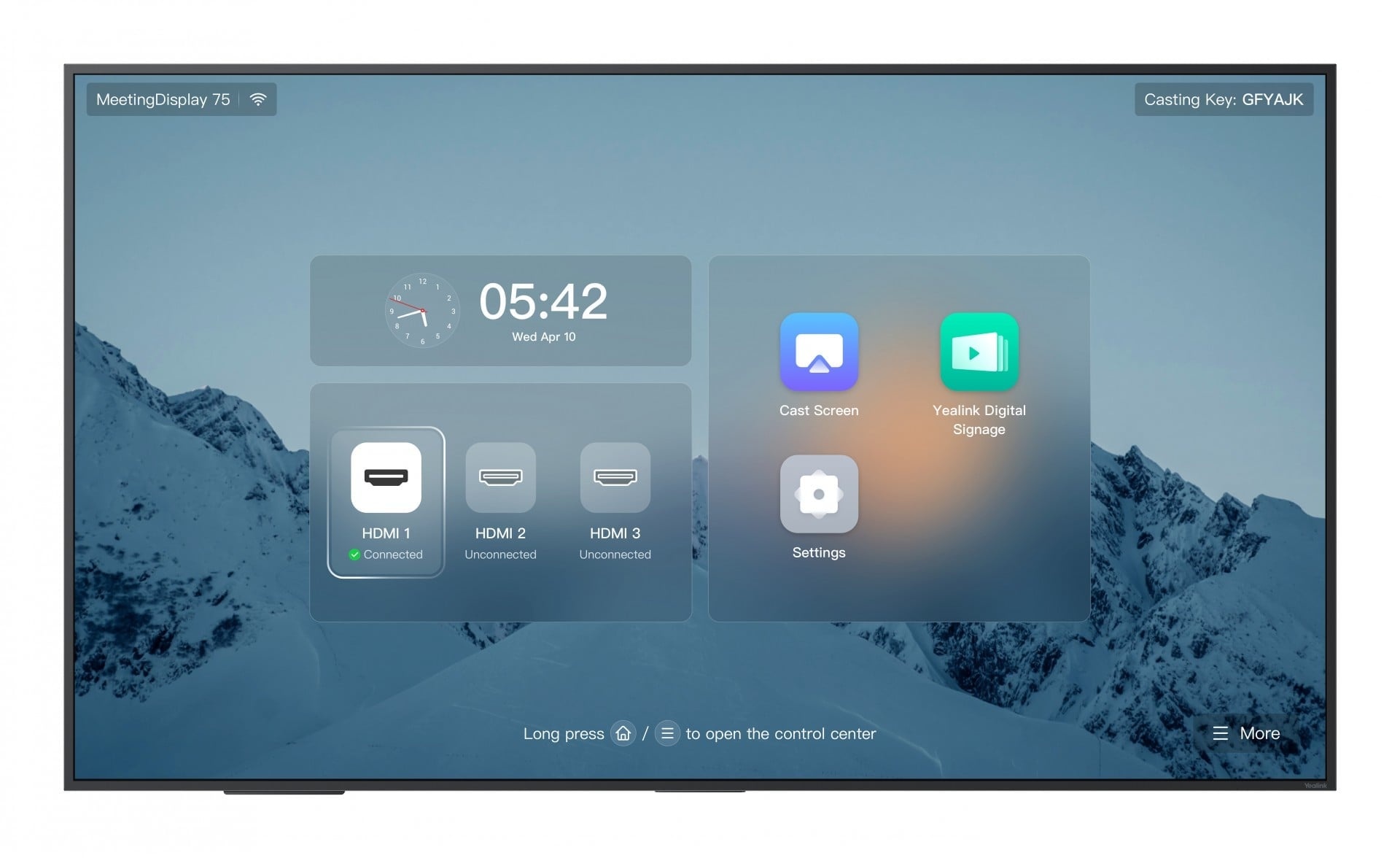 YEALINK Yealink MeetingDisplay 75'' 165,1 cm (65") IPS 3840 x 2160 Pixel - ATTREZZATURE PER CONFERENZE | TecnoCARE.net Sabaudia, Latina, Terracina, San Felice Circeo e Pontinia