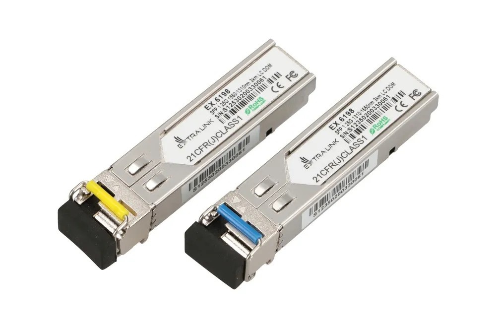 EXTRALINK Extralink SFP 1.25G | Modulo SFP WDM | 1,25Gbps, 1310/1550nm, single mode, 3km, LC, DOM, coppia - RETI | TecnoCARE.net Sabaudia, Latina, Terracina, San Felice Circeo e Pontinia