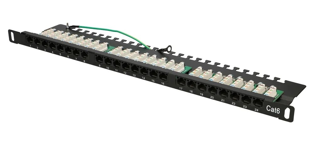 EXTRALINK Extralink CAT6 UTP 0,5U | Pannello patch | 24 porte - RETI | TecnoCARE.net Sabaudia, Latina, Terracina, San Felice Circeo e Pontinia