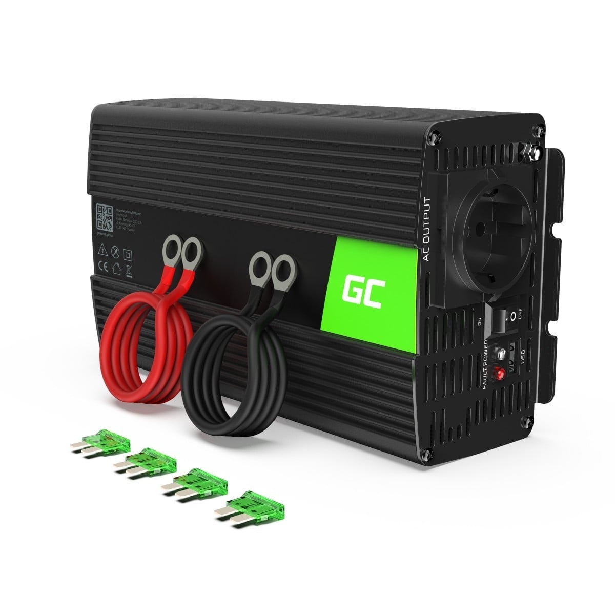 GREEN CELL Green Cell INV08 - Esterno - 12 V - 50 Hz - 1000 W - 230 V - DC-to-AC - BATTERIE E ALIMENTATORI | TecnoCARE.net Sabaudia, Latina, Terracina, San Felice Circeo e Pontinia