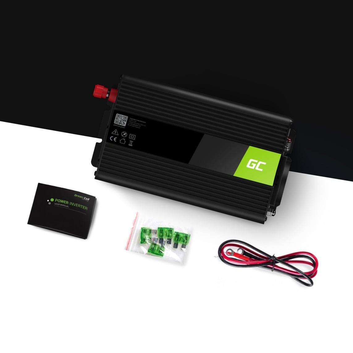 GREEN CELL Green Cell INV09 adattatore e invertitore Auto 1000 W Nero - BATTERIE E ALIMENTATORI | TecnoCARE.net Sabaudia, Latina, Terracina, San Felice Circeo e Pontinia