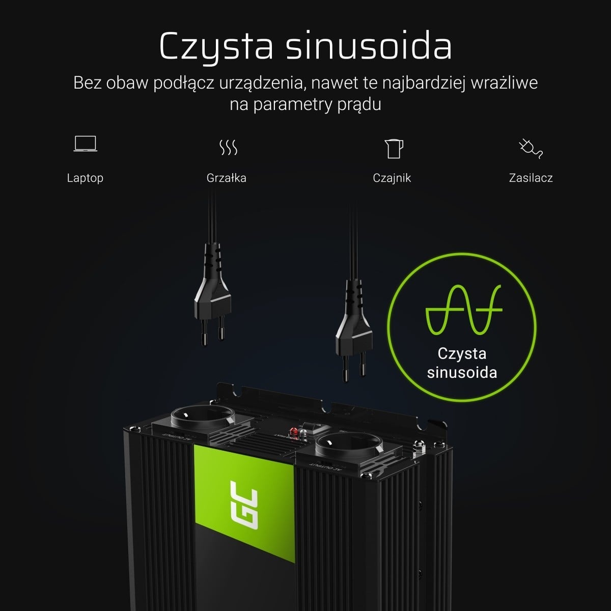 GREEN CELL Green Cell INV11 adattatore e invertitore Auto 12 W - BATTERIE E ALIMENTATORI | TecnoCARE.net Sabaudia, Latina, Terracina, San Felice Circeo e Pontinia