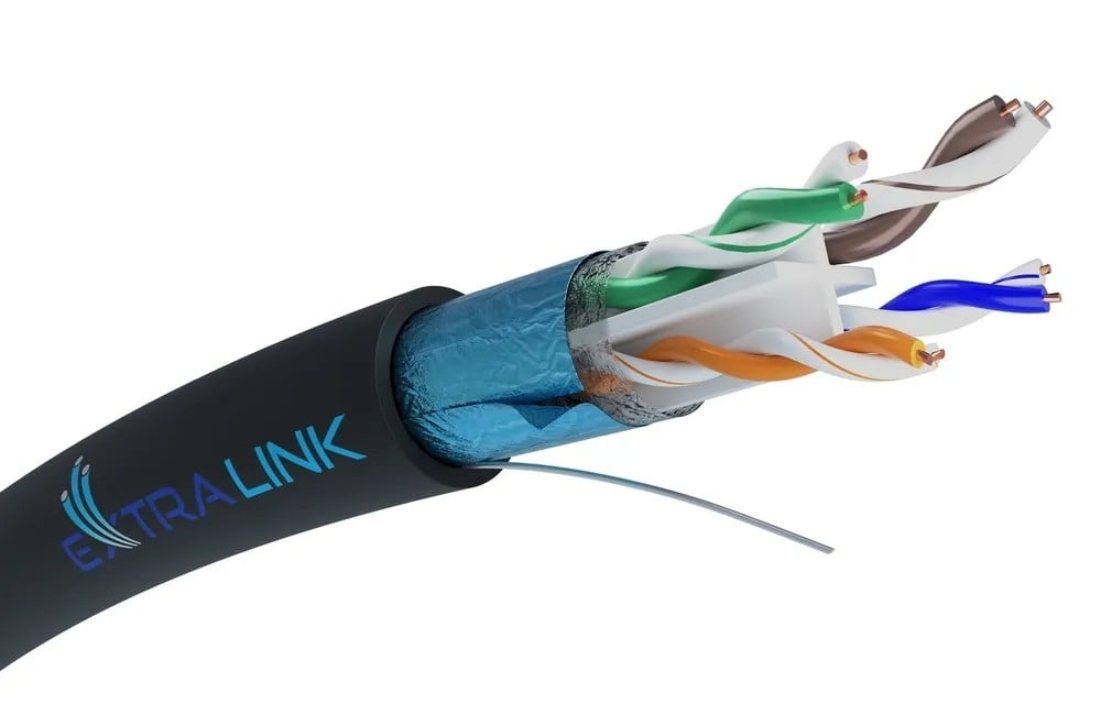 EXTRALINK Extralink CAT6 FTP (F/UTP) V2 Esterno | Twisted pair | 305M - CAVI PER COMPUTER E PERIFERICHE | TecnoCARE.net Sabaudia, Latina, Terracina, San Felice Circeo e Pontinia