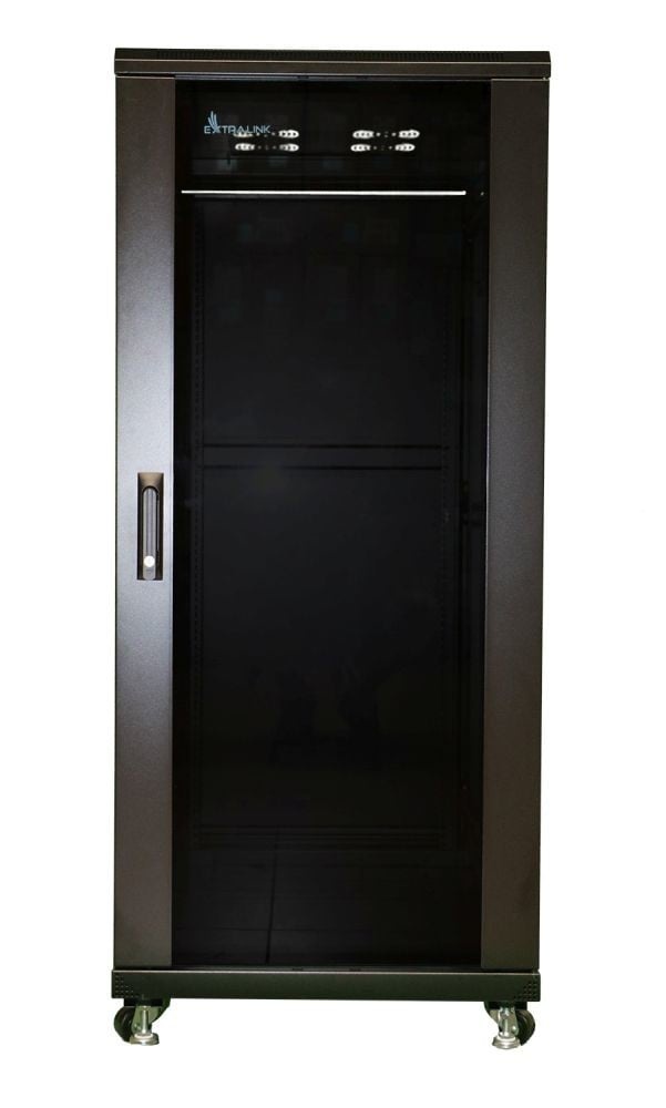 EXTRALINK Extralink 27U 600x1000 Nero | Armadio per montaggio su rack | in piedi - COMPONENTI | TecnoCARE.net Sabaudia, Latina, Terracina, San Felice Circeo e Pontinia