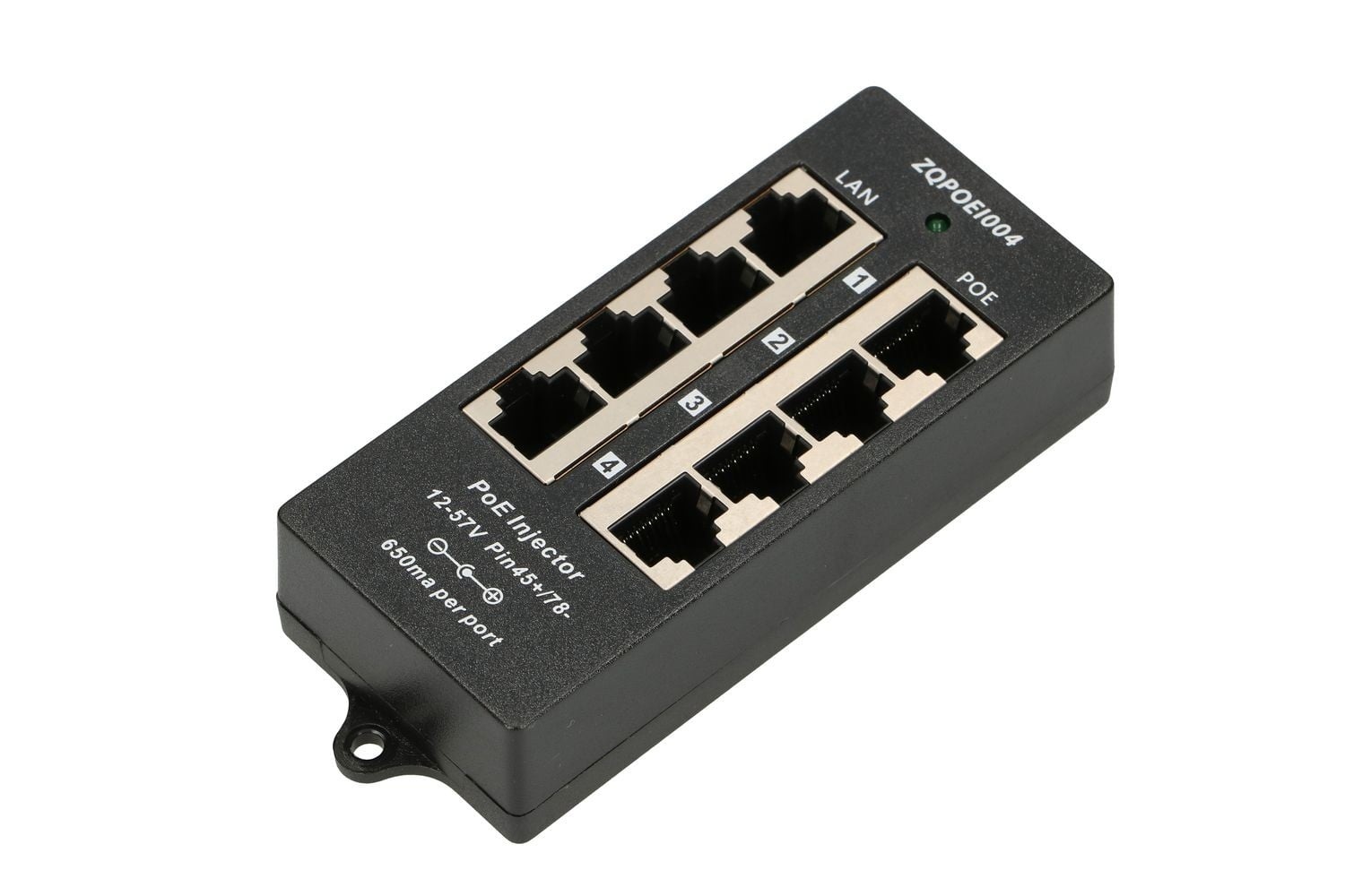 EXTRALINK Extralink Iniettore PoE | 4 Porte | 4x 100Mb/s RJ45 - RETI | TecnoCARE.net Sabaudia, Latina, Terracina, San Felice Circeo e Pontinia