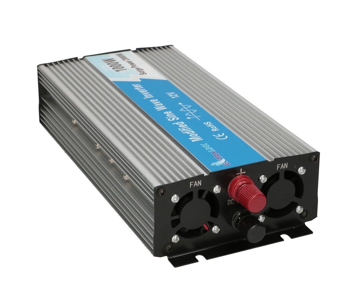EXTRALINK Extralink VOLTAGE CONVERTER 12V - 230V, 1000W, MODIFIED SINUS OPIM-1000W adattatore e invertitore Auto Alluminio - BATTERIE E ALIMENTATORI | TecnoCARE.net Sabaudia, Latina, Terracina, San Felice Circeo e Pontinia